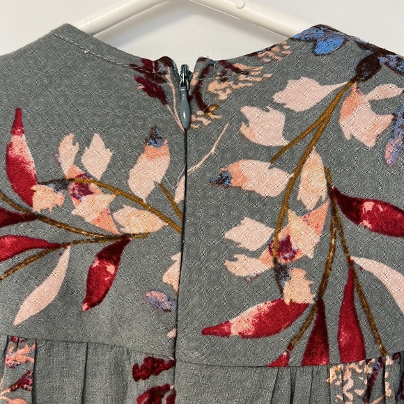 Lulus Fiorire slate blue floral day dress, size small - Picture 11 of 13